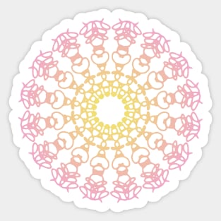 Mandala rainbow colors Sticker